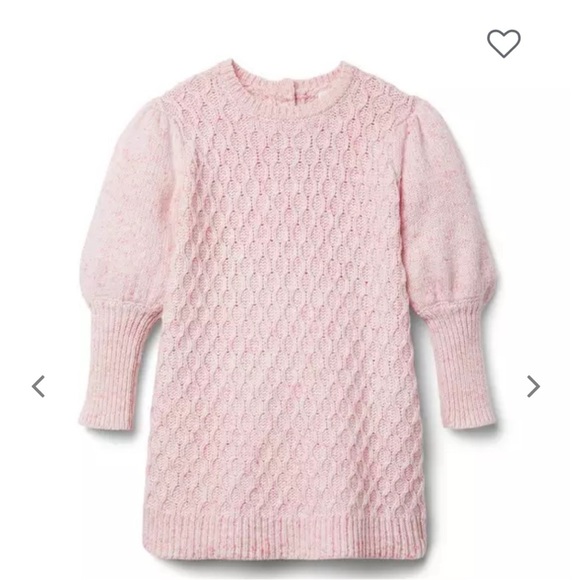 Janie and Jack Other - JANIE AND JACK PUFF SLEEVE MARLED SWEATER DRESS